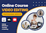do professional online course video editing for udemy, youtube and e learning